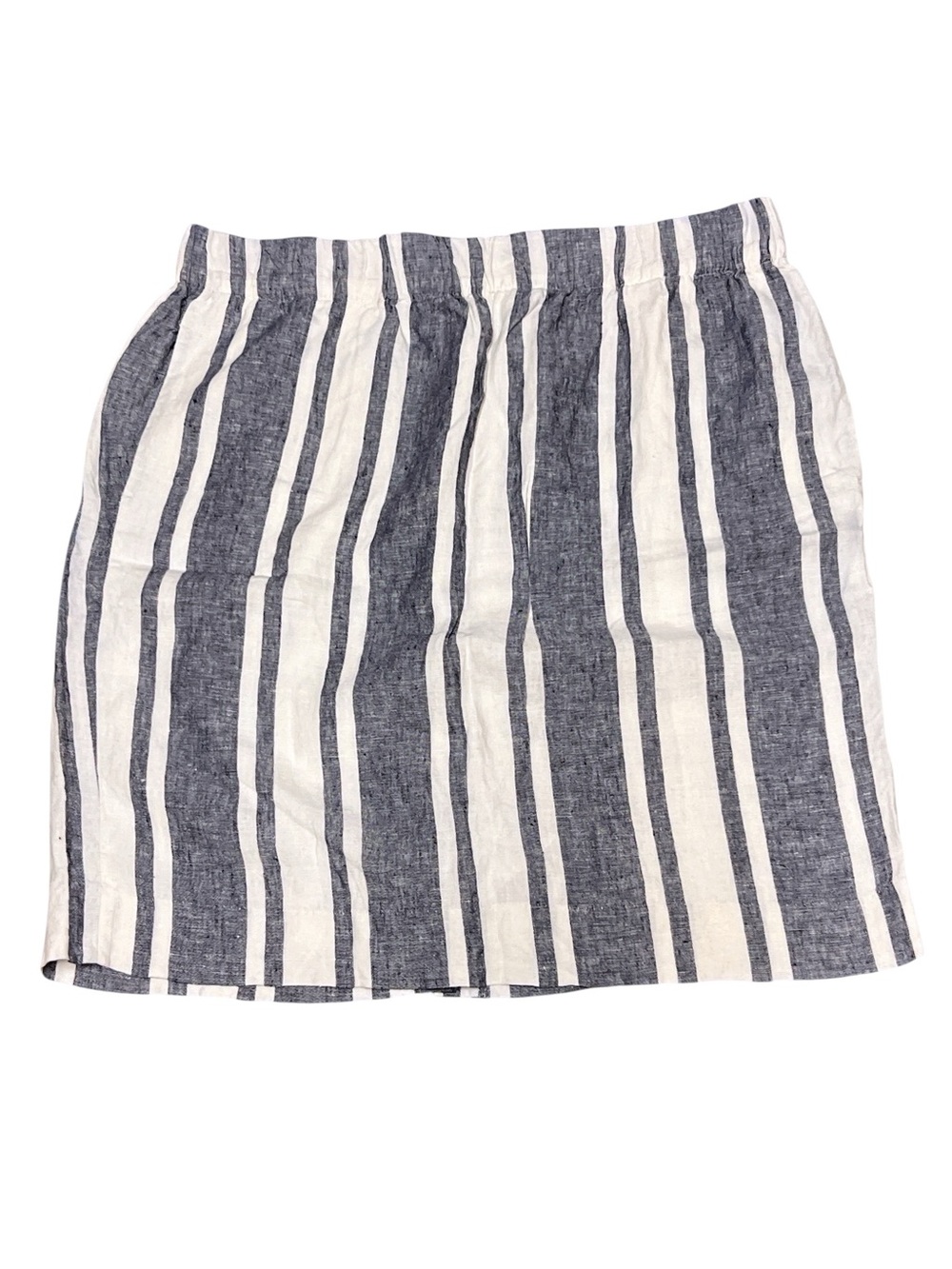 J. Crew Women’s Striped Beauchamp Linen Pull On Skirt Size  XL